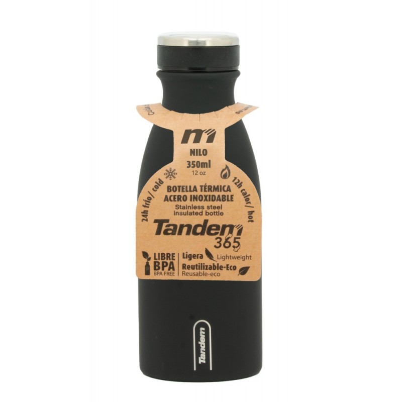 BOTELLA TANDEM 350ML NEGRA