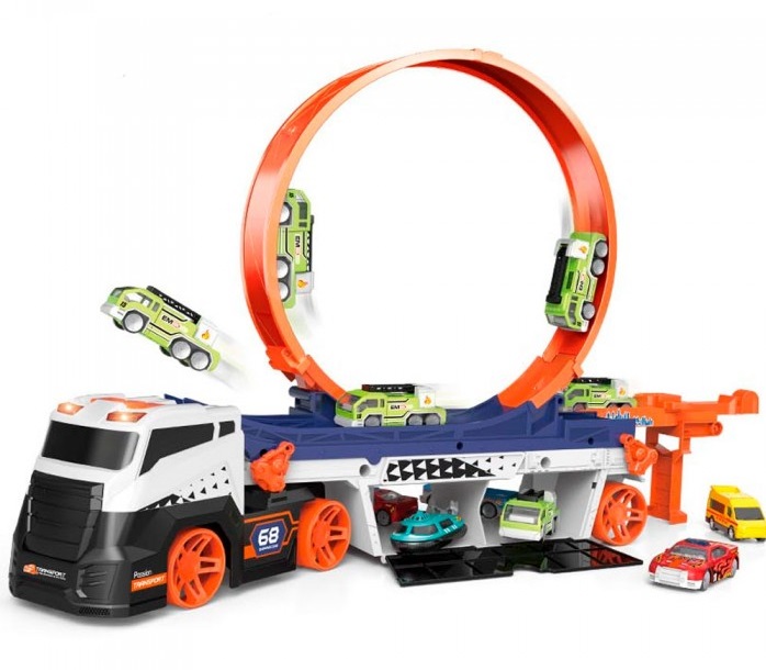 CAMION PISTA LANZADOR COCHES