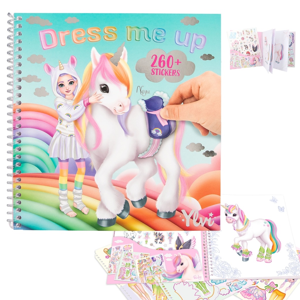 CUADERNO CALCOMANIAS YLVI DRESS ME