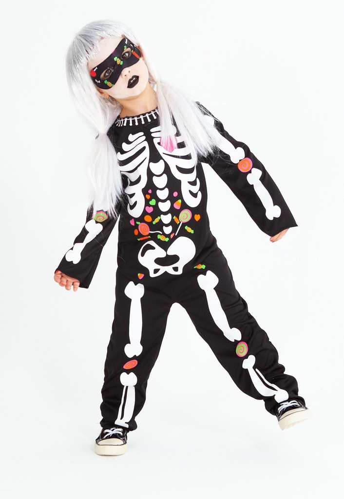 DISFRAZ ESQUELETO CANDY T.M