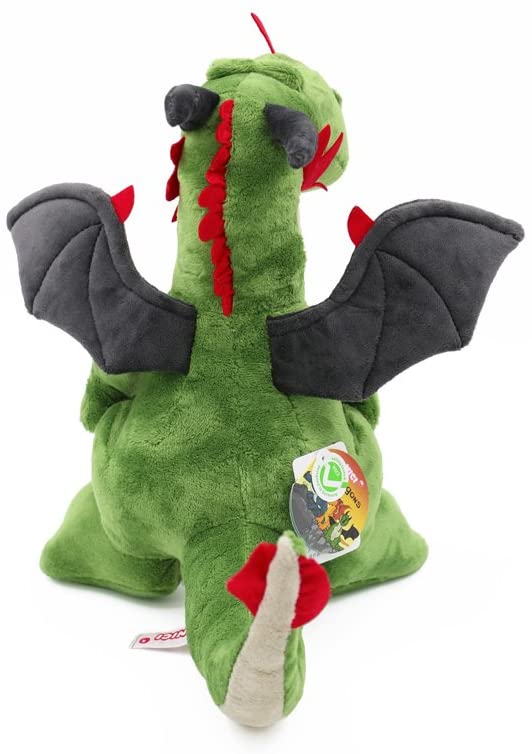 DRAGON VERDE SENTADO 20 CM.