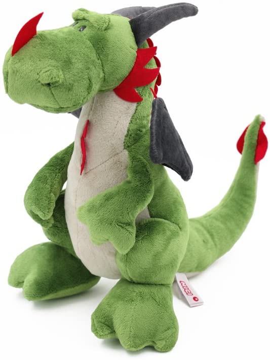 DRAGON VERDE SENTADO 20 CM.