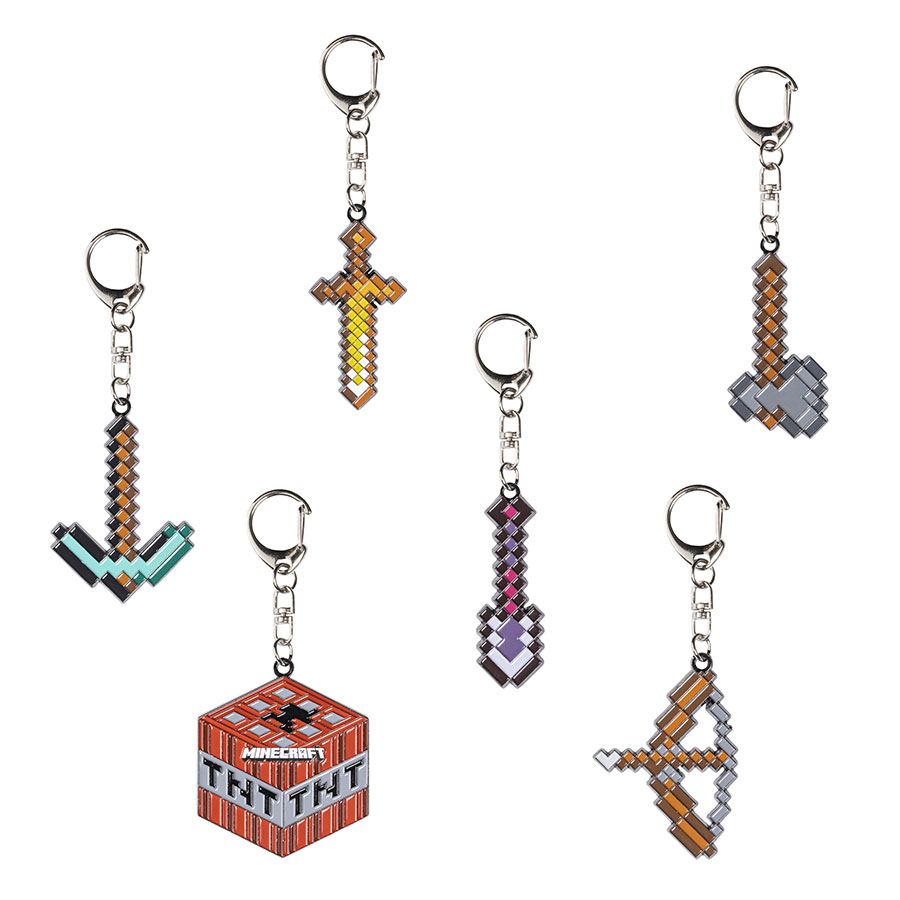 MINECRAFT LLAVERO METAL