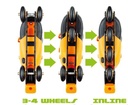 PATINES 4 EN LINEA NARANJA