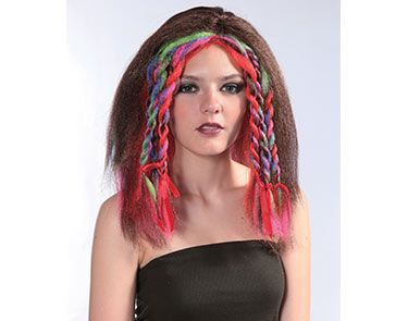 PELUCA HIPPIE C/TRENZAS