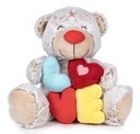 PELUCHE OSITO 22 CM. LOVE 4COL.