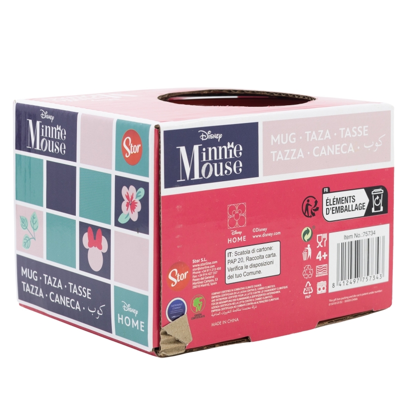 TAZA MINNIE GARDENING 400 ML.