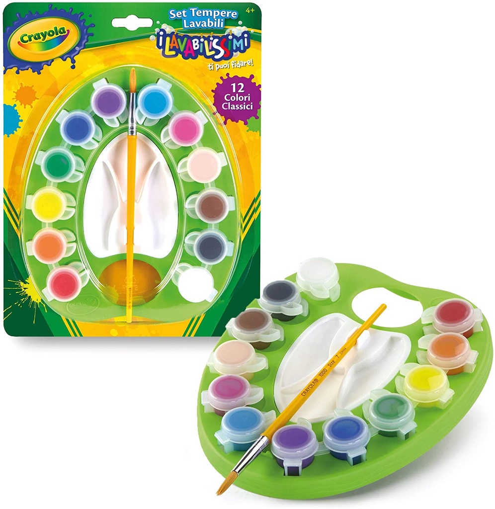 TEMPERAS LAVABLES C/PALETA