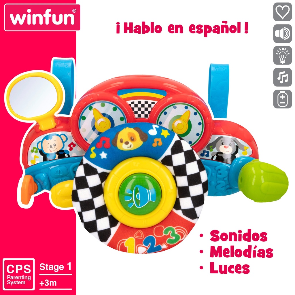 VOLANTE BEBE LUZ Y SONIDO