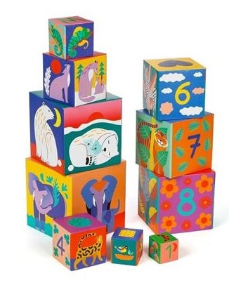 10 CUBOS ANIMALES SALVAJES
