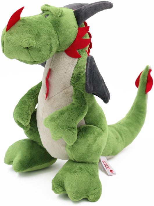 PELUCHE DRAGON VERDE SENTADO 45CM.