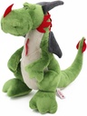 PELUCHE DRAGON VERDE SENTADO 45CM.