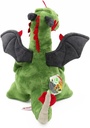 PELUCHE DRAGON VERDE SENTADO 45CM.