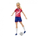 BARBIE FUTBOLISTA CAMISETA ROJA