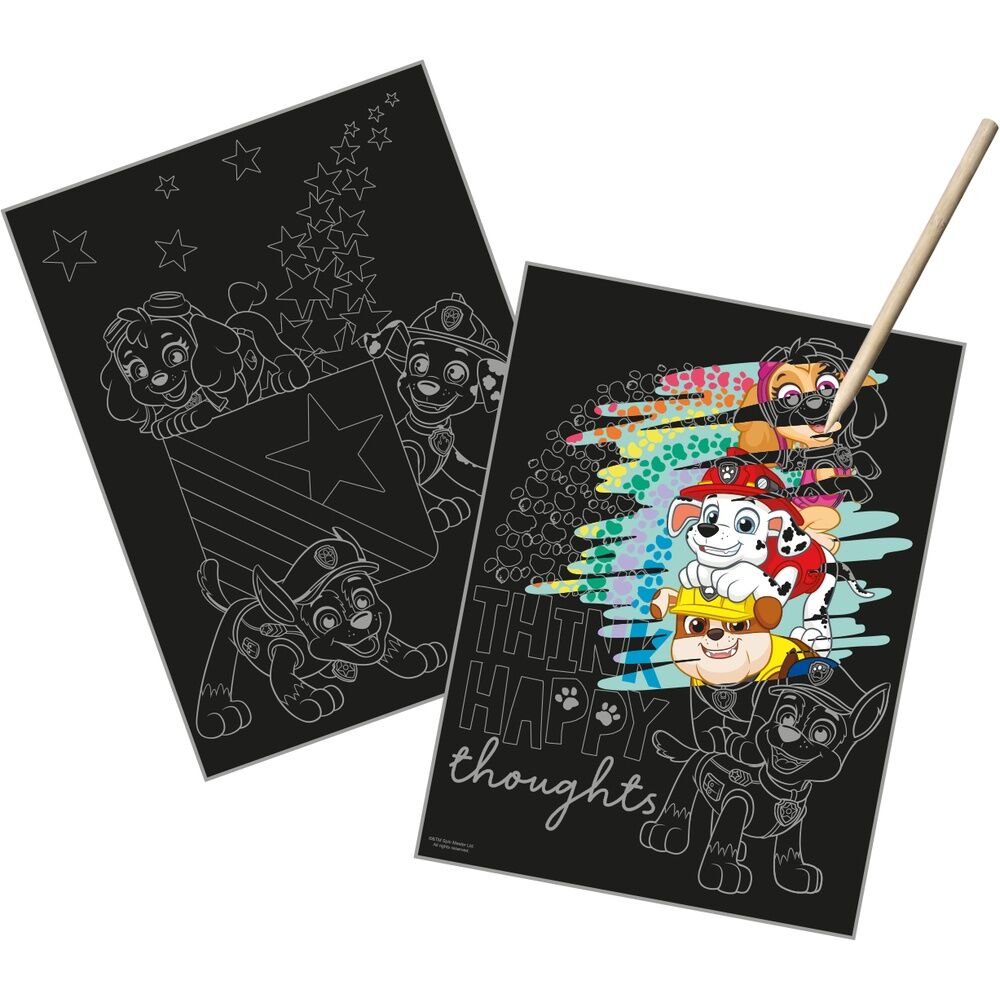 SET SCRATCH ART PAW PATROL
