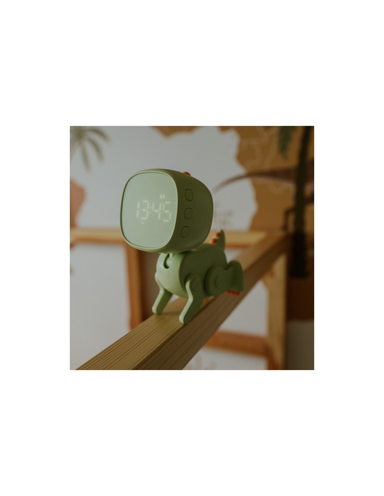 DESPERTADOR ROBO-DINO VERDE
