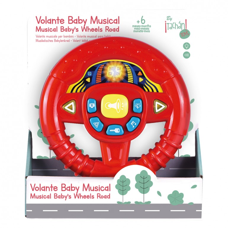 VOLANTE BABY ROJO LUZ/SONIDO