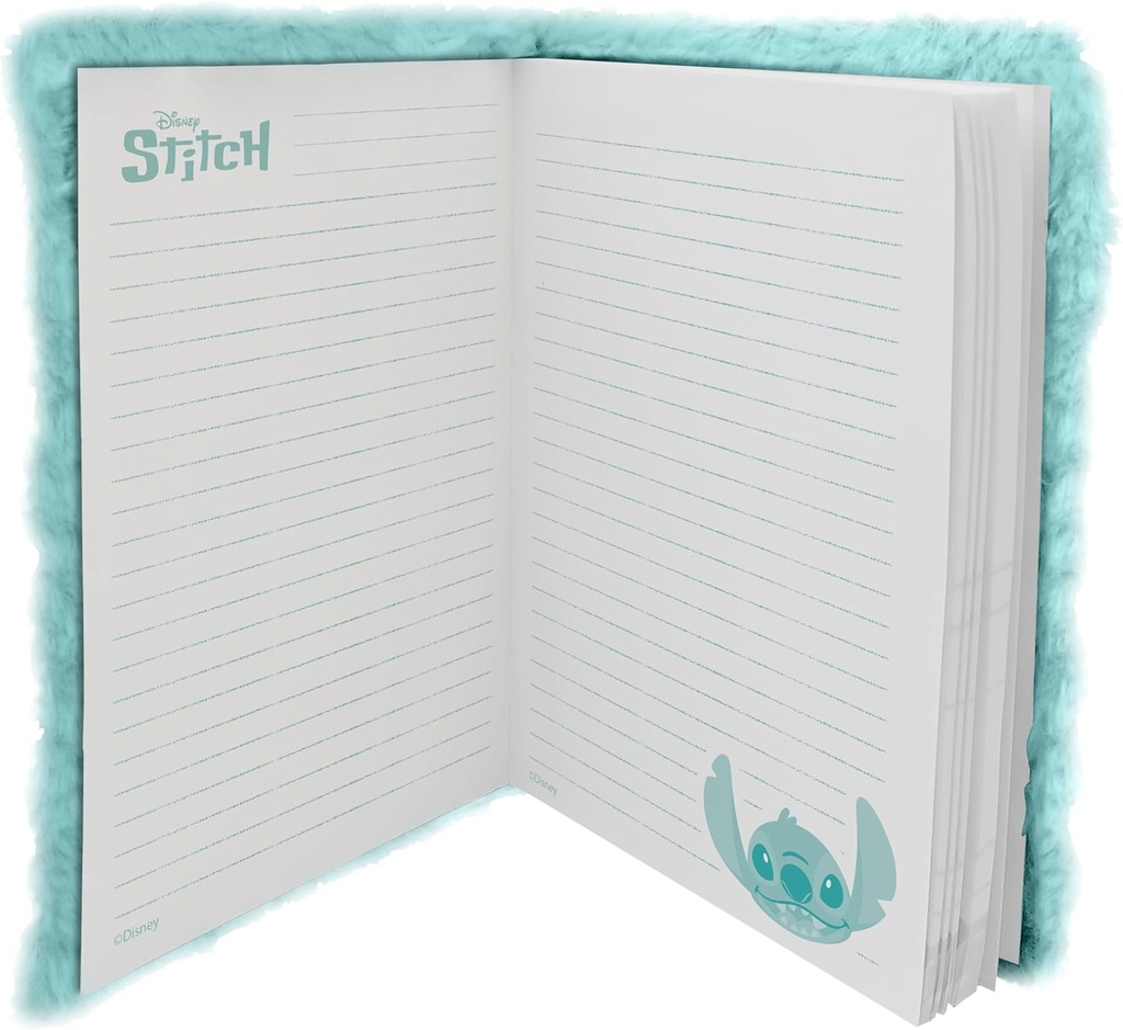LIBRETA A5 3D PLUSH STITCH