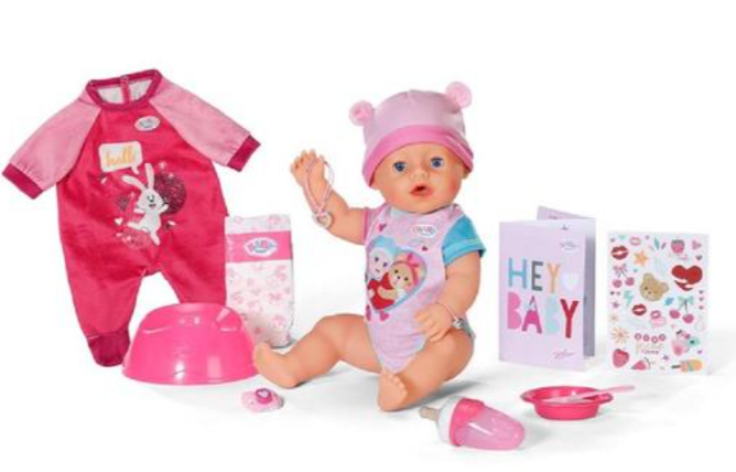 BABY BORN NIÑA+OUTFIT 43 CM.