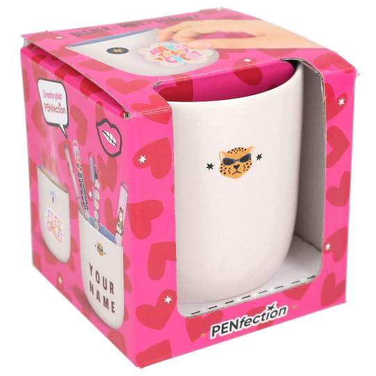TAZA C/MOTIVOS LEON Y OJO PENFECTION