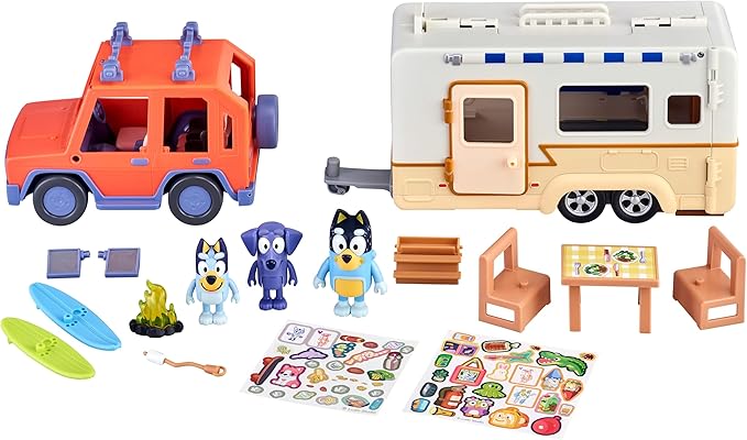 BLUEY SET CRUISER+CAMPERVAN