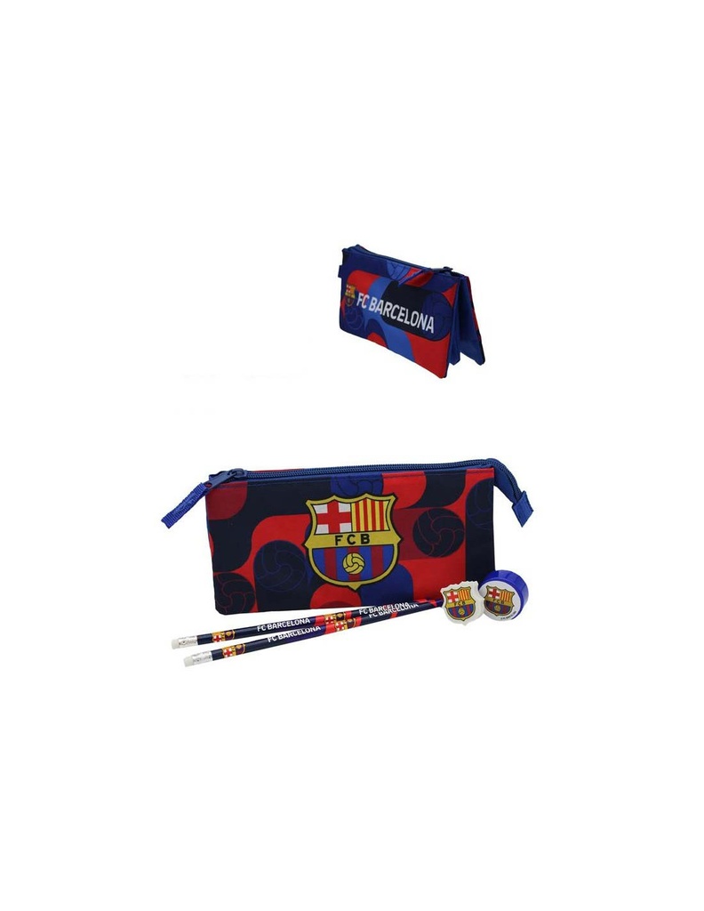 SET PAPELERIA PORT.TRIP.F.C.B.