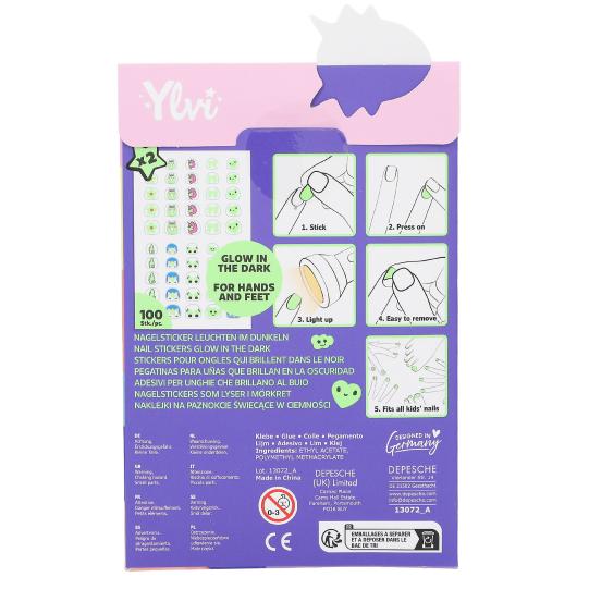 PEGATINAS UÑAS BRILLO OSCURIDAD