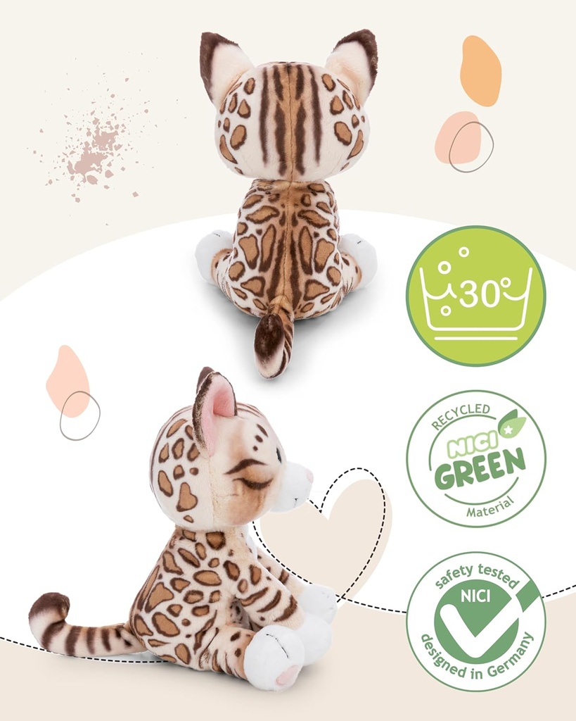 PELUCHE GATO BENGALA SENTADO