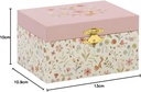 CAJA MUSICA JOYERO ROSA