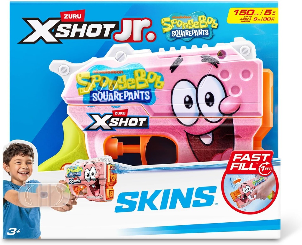PISTOLA AGUA X-SHOT BOB ESPONJA