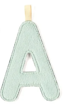 LETRA "A" AZUL FOSFORESCENTE