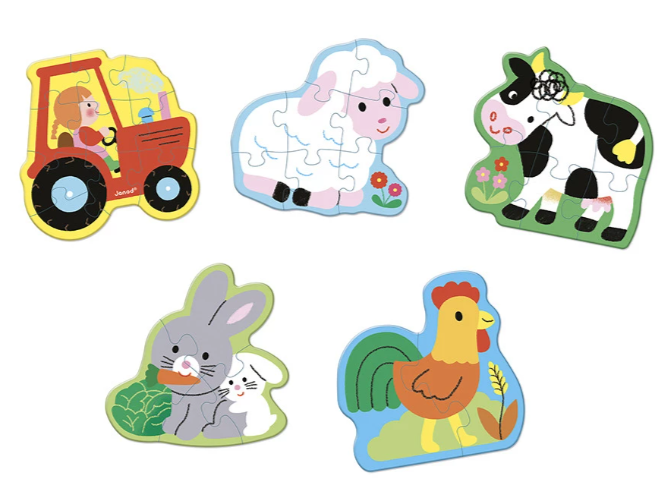 PUZZLES EVOLUTIVOS GRANJA(5)