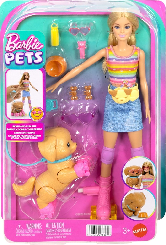 BARBIE PATINA Y CORRE C/PERRITO