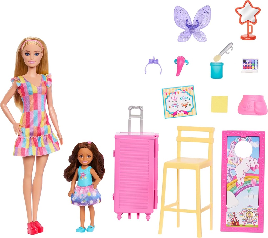 BARBIE Y CHELSEA MAQUILLAJE