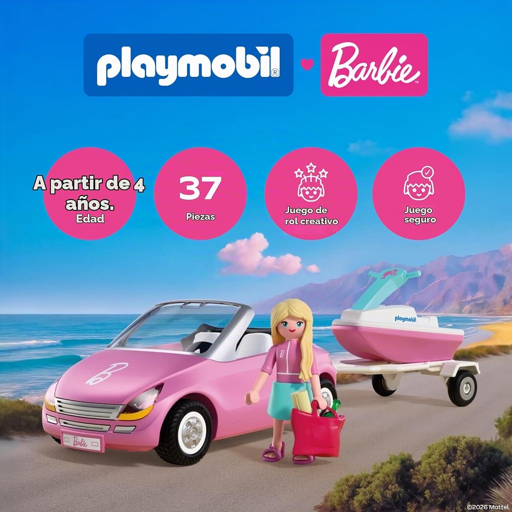 DESCAPOTABLE BARBIE PLAYMOBIL