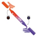 SUBRAYADOR PERF.NARANJA/PURP.