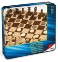AJEDREZ/DAMAS MAD.CAJA MET.