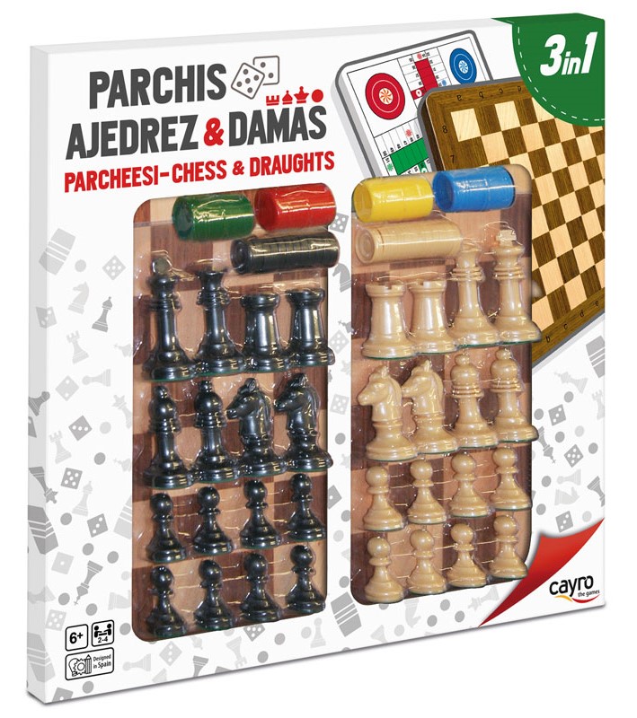 PARCHIS/AJEDREZ/DAMAS 40x40 ACC