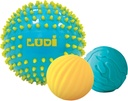 PELOTA SENSORIAL TURQ./AMAR.