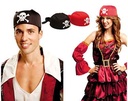 BANDANA PIRATA ROJA/NEGRA