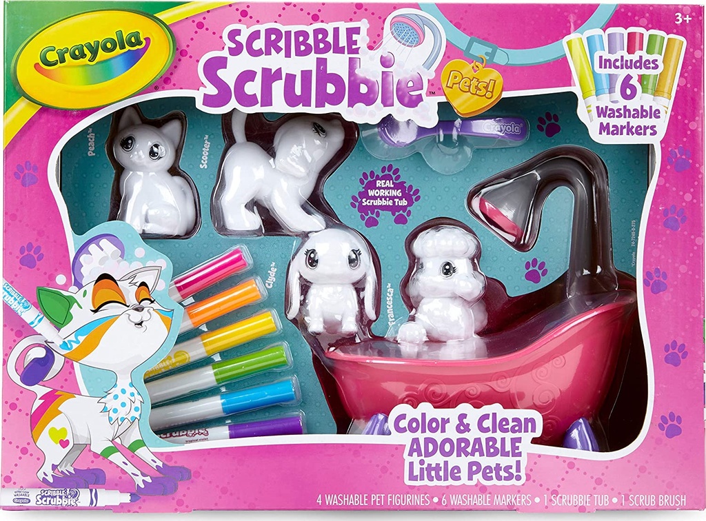 WASHIMALS BAÑERA Y 4 MASCOTAS