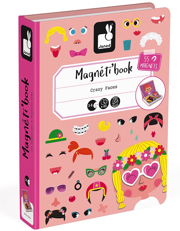 MAGNETIBOOK CRAZY FACES CHICAS