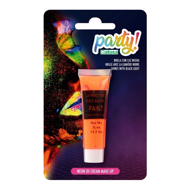 MAQUILLAJE NEON NARANJA