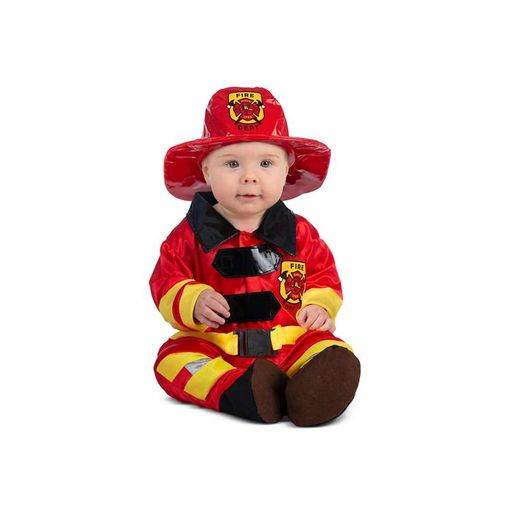 DISFRAZ BEBE BOMBERO 12-24 M.
