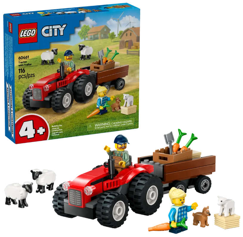 TRACTOR C/REMOLQUE Y OVEJA