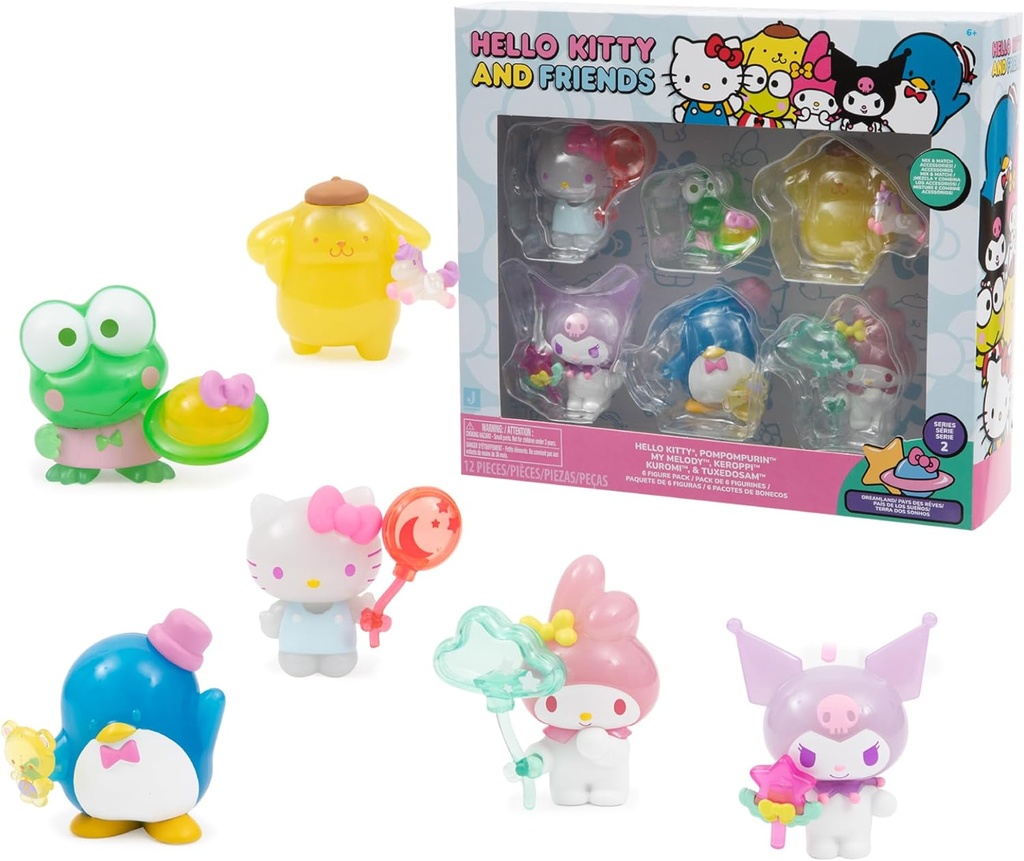 HELLO KITTY PACK 6 FIG. 5 CM.