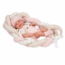 MUÑECA ZOE ROSA C/COJIN 42CM