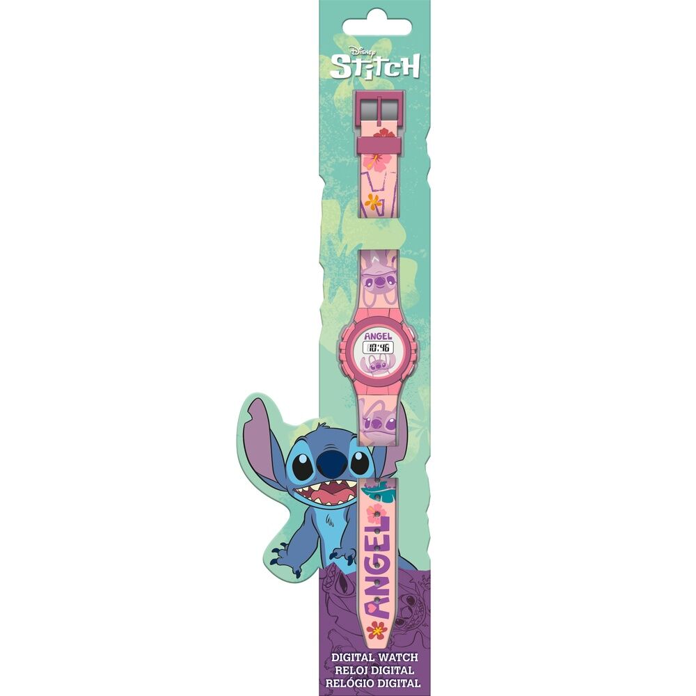 RELOJ DIGITAL STITCH ROSA