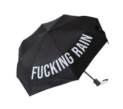 PARAGUAS "FUCKING RAIN" NEGRO
