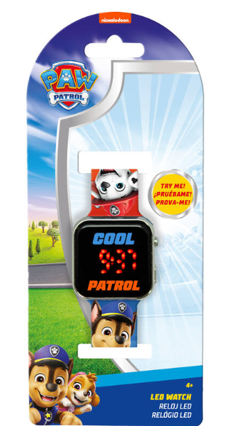 RELOJ LED PAW PATROL